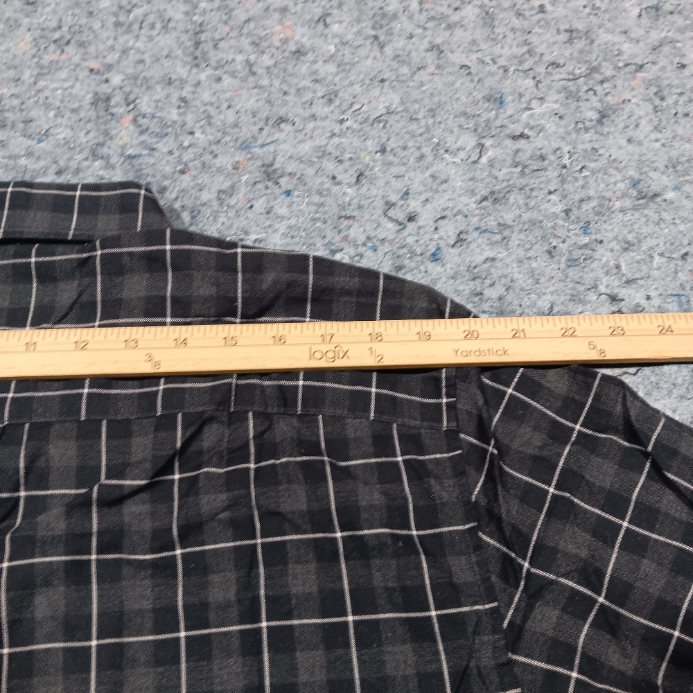 Pendleton Men's Dark Gray Plaid Button Down Shirt Size XL - Picture 9 of 10